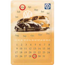 Calendar metalic - Volkswagen Kafer & Bus 20x30 cm